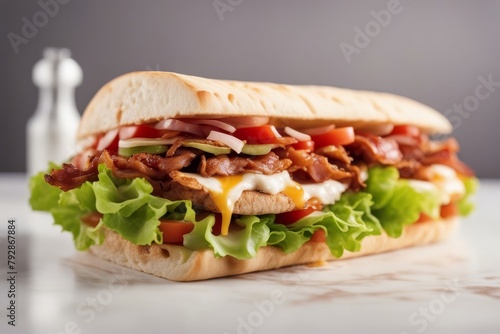 'shawarma sandwich isolated white background gyro fresh roll pita grilled chicke lettuce salad bacon tomato sauces cheese vegetables burrito food mexican chicken snack hand tomatoes cut-out vegetable'