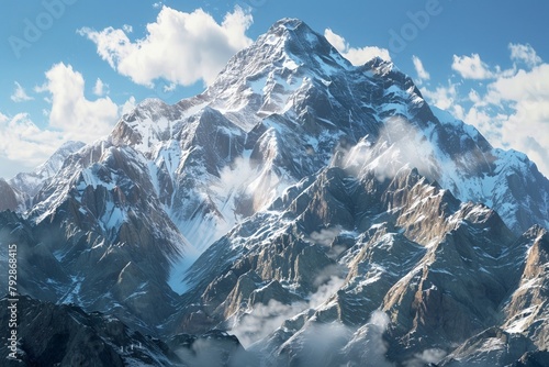 snow-capped mountain peaks