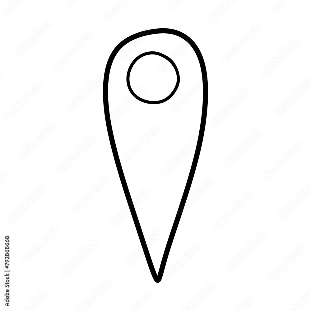 Location icon Vector Illustration logo Template. Isolated on white background. Doodle GPS Pin Symbol, Tag, Destination Point. Hand Drawn Outline Clipart, Graphic object for Map, Cursor, Web Design. Location icon Vector Illustration logo Template. Isolated on white background. Doodle GPS Pin Symbol, Tag, Destination Point. Hand Drawn Outline Clipart, Graphic object for Map, Cursor, Web Design.