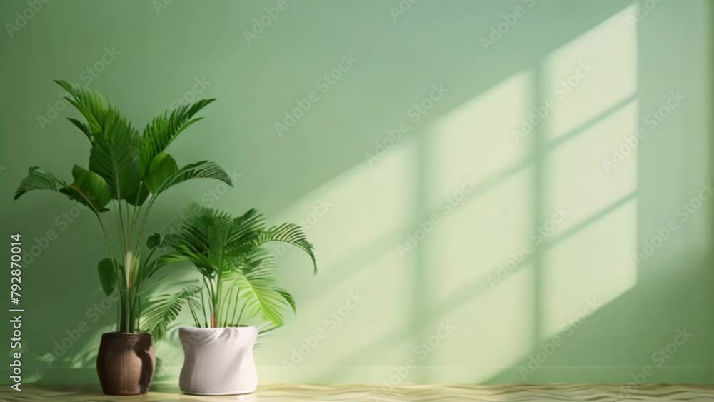 video empty space and two potted ornamental plants video empty space and two potted ornamental plants