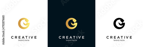 horse head logo design. linear style luxury icon template