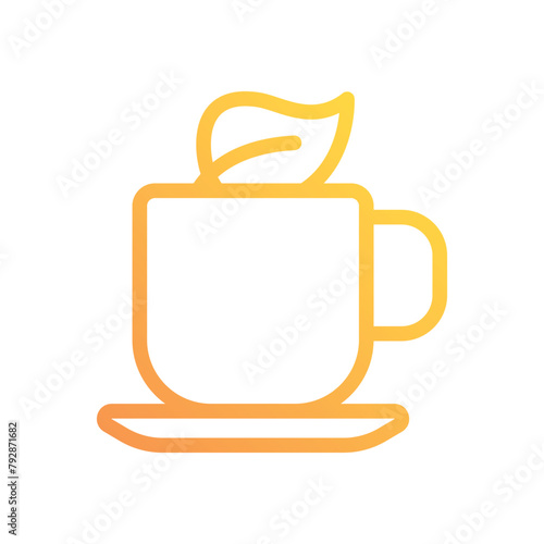 Organic Tea vector icon