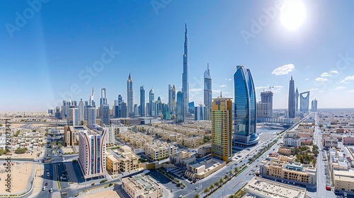 Riyadh's Skyline with Faisaliyah Center and Kingdom Centre photo