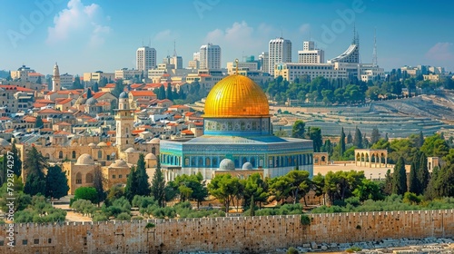 Jerusalem's Skyline with Dome of the Rock