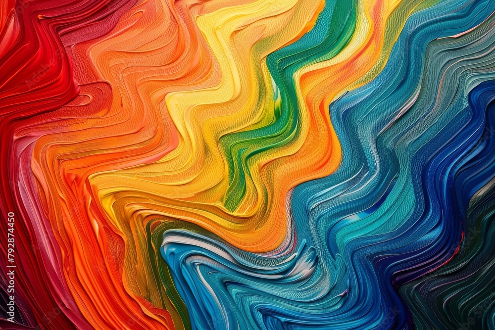 Colorburst crescendo. Abstract waves in vivid hues Colorburst crescendo. Abstract waves in vivid hues