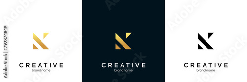 Free Download Letter K logo icon line design template elements - GFXLoad