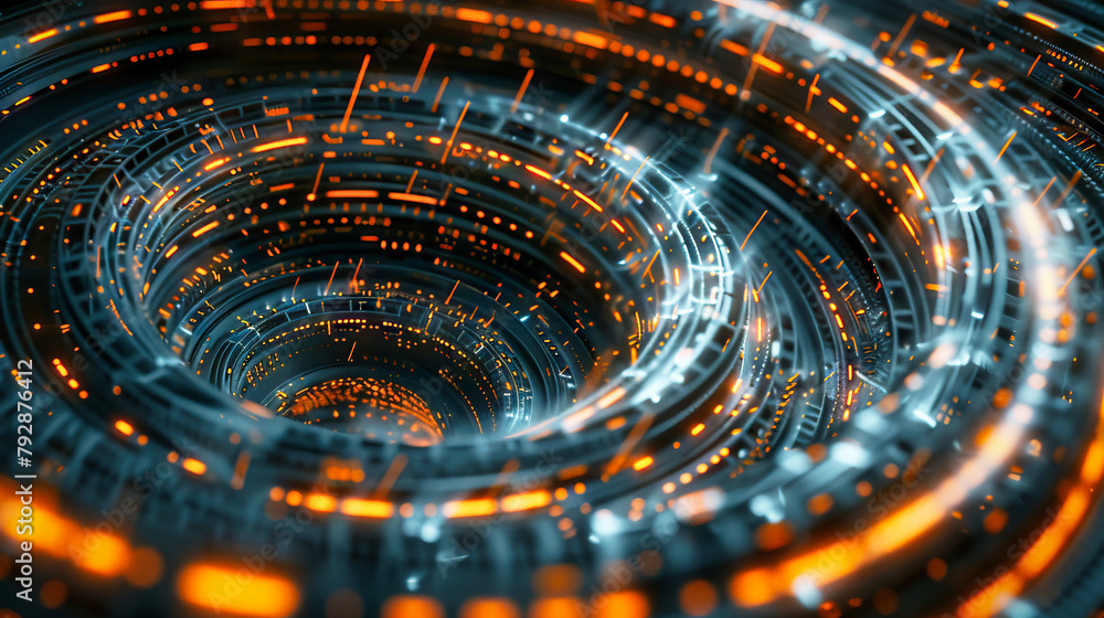 Abstract technology and data circle background Abstract technology and data circle background