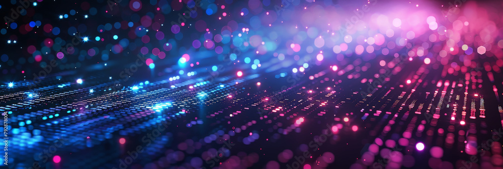 purple and blue Digital data technology background with pixel light effect,cyber technology circuit, abstract tech, innovation future data, internet network, Ai big data,banner purple and blue Digital data technology background with pixel light effect,cyber technology circuit, abstract tech, innovation future data, internet network, Ai big data,banner