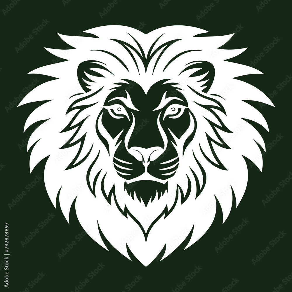 Lion - Feline, Leo, Head, Icon Symbol, Side View panther