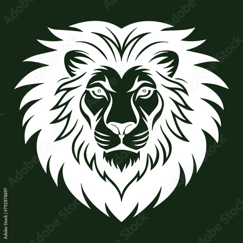 Lion - Feline  Leo  Head  Icon Symbol  Side View panther