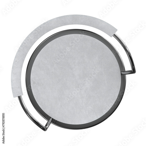 White bar stool top view