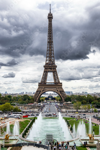 Daytime view of the Eiffel Tower in Paris