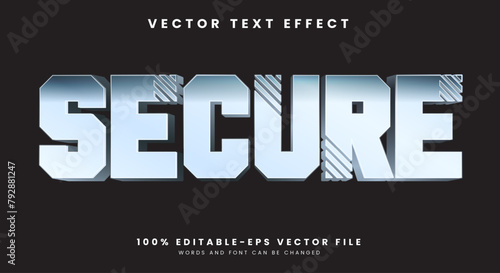 Secure editable text effect Template