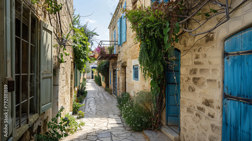 Beautiful old street in Limassol Cyprus