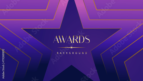 Pink blue purple golden royal awards graphics background. Lines growing elegant shine spark. Luxury premium corporate abstract design template. Banner certificate dynamic shape.