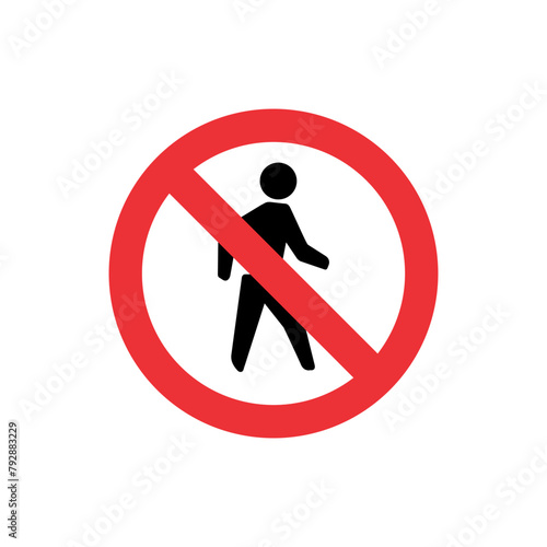 NO - walking, trespassing