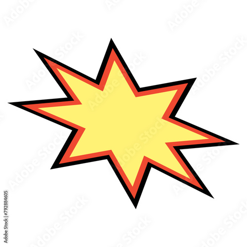 Explosion Shape Comic