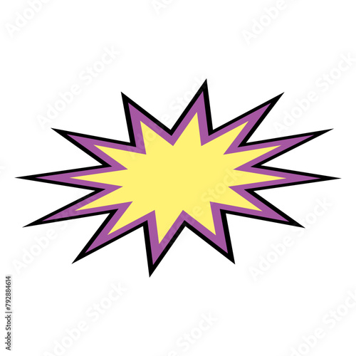 Explosion Shape Comic