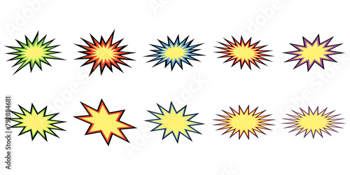 Explosion Shape Comic