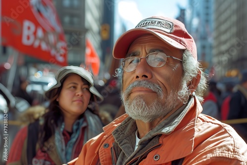 Truck Driver Union Rally Scenes from a rally organized by truck driver unions, emphasizing collective advocacy