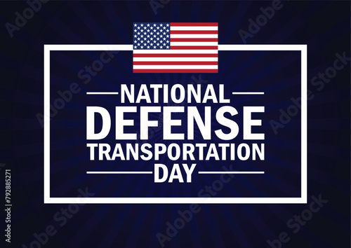 National Defense Transportation Day wallpaper with shapes and typography, banner, card, poster, template. National Defense Transportation Day, background