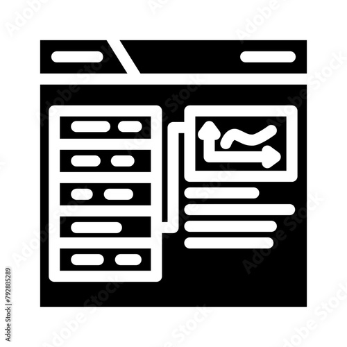 niche authority seo glyph icon vector. niche authority seo sign. isolated symbol illustration
