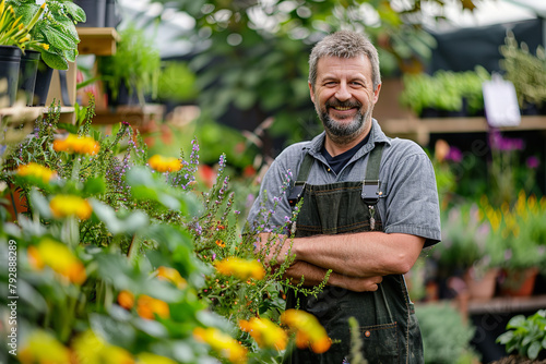 gardener winning a national gardening competition, the victory highlighting his talent and opening up new opportunities for professional gains  photo