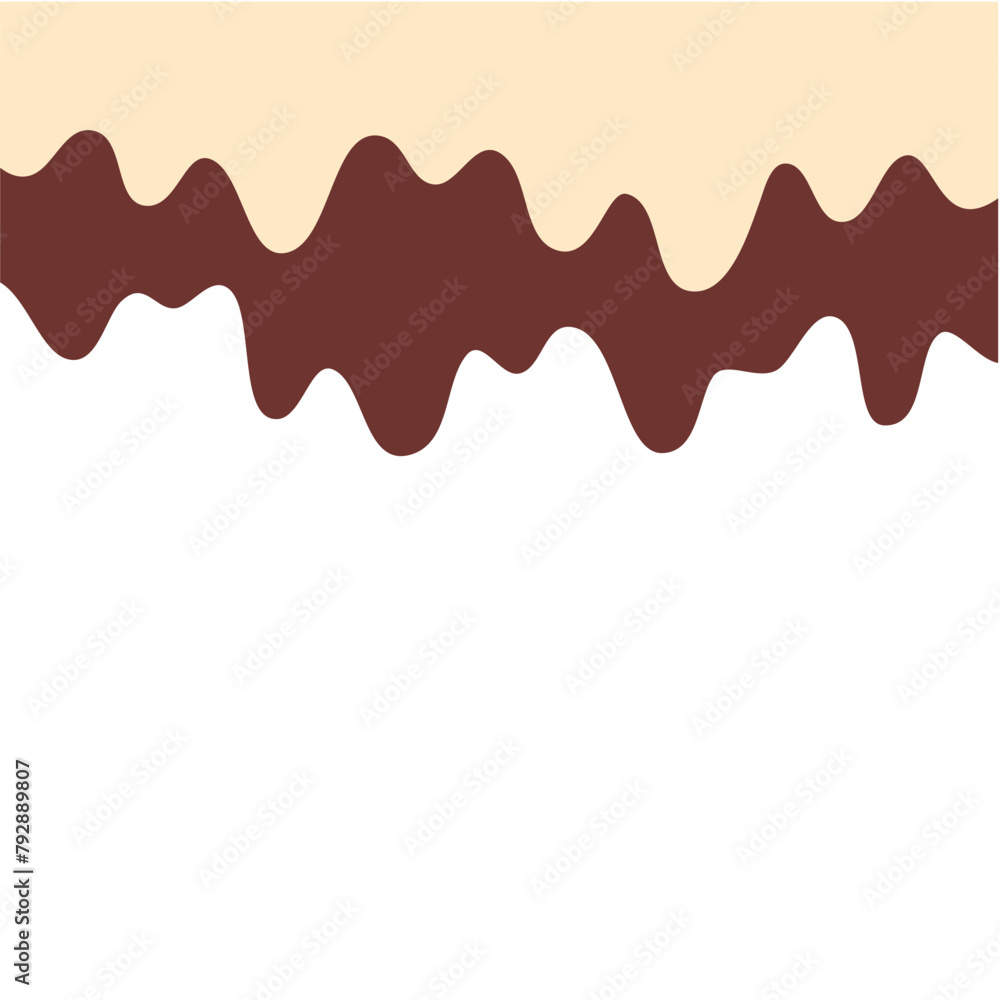 Vanilla And Chocolate Cream Melted Vanilla And Chocolate Cream Melted