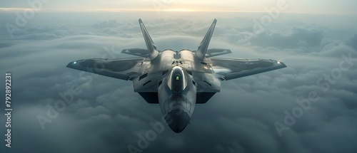 Essential combat fighter aircraft support allies in defeating enemies during aerial combat. Concept Combat Aircraft, Aerial Support, Fighter Jets, Military Operations, Enemy Defeat photo