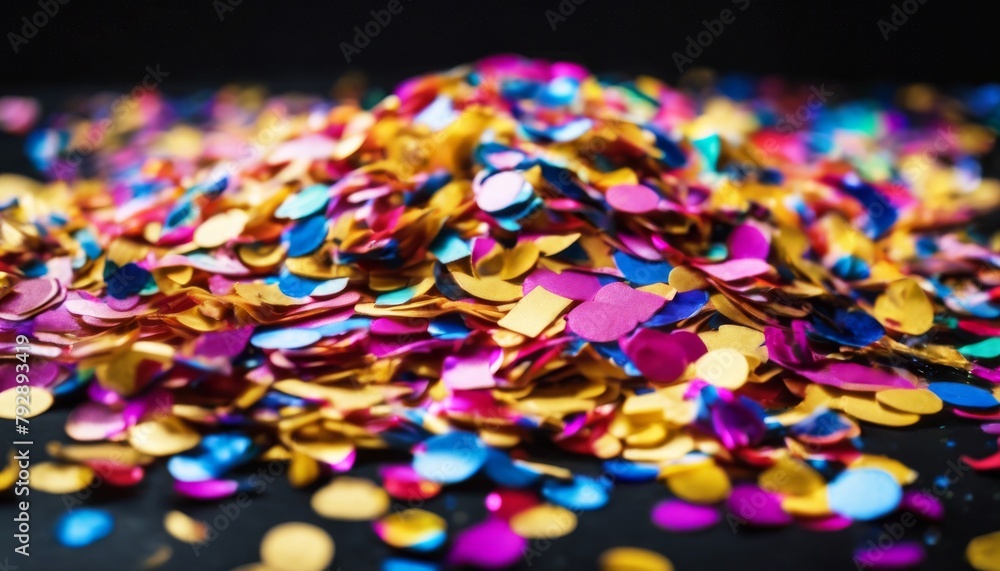 'confetti black background Colorful colourful decor decoration carnival celebrate celebration christmas colours dust birthday blue bright effect explosion fall festival festive flyi'