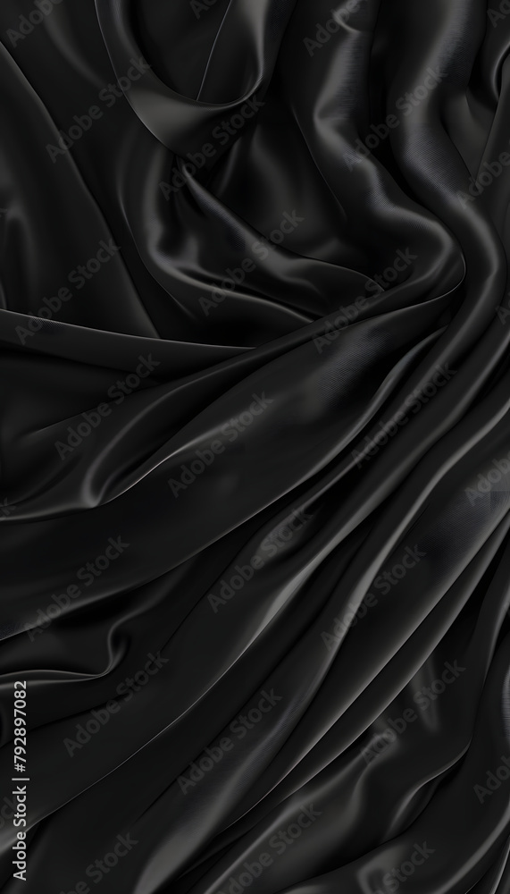 Fototapeta premium Black Silk Background