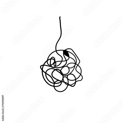 Abstract Tangled Scribbles