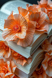 A book whose pages are folded into origami shapes, each chapter revealing a different 3D story.