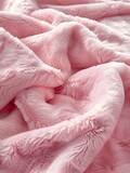 Comforting Kneading of a Soft Plush Blanket Relaxation and Soothing Tactility