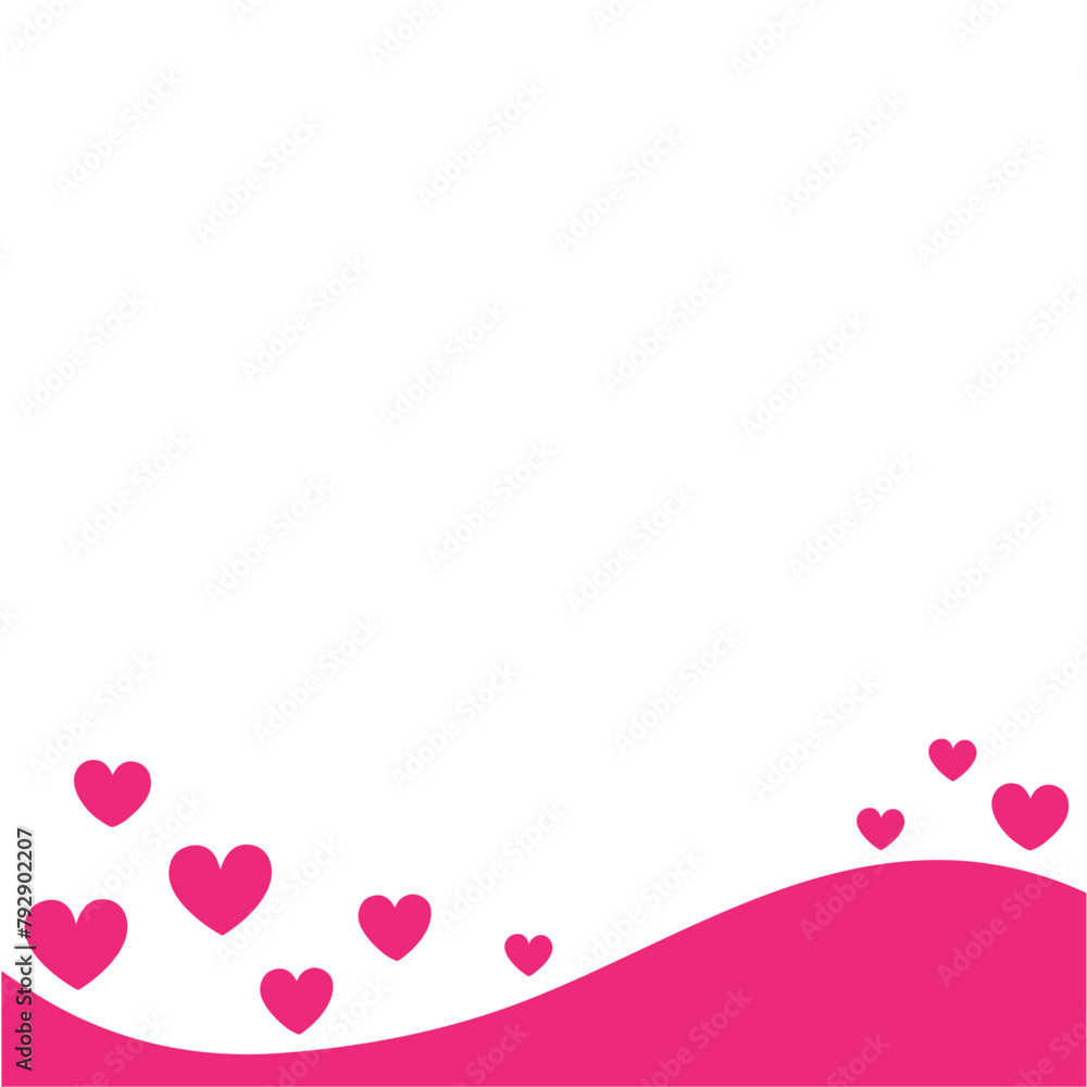 Love Shapes Valentine Footer