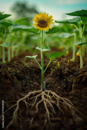 sunflower in the garden