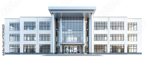 Wallpaper Mural Modern school building isolated, transparent urban town workplace cityscape government office background for architecture concept element, university library design, public institution infrastructure Torontodigital.ca