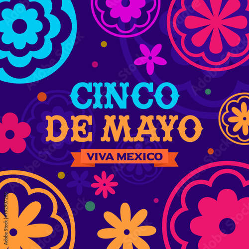 Cinco de Mayo, background, party, poster, flyer, card, 
web, banner, illustration, vector, printable 
with Happy Cinco de Mayo logo lettering text
May 5, federal holiday in Mexico