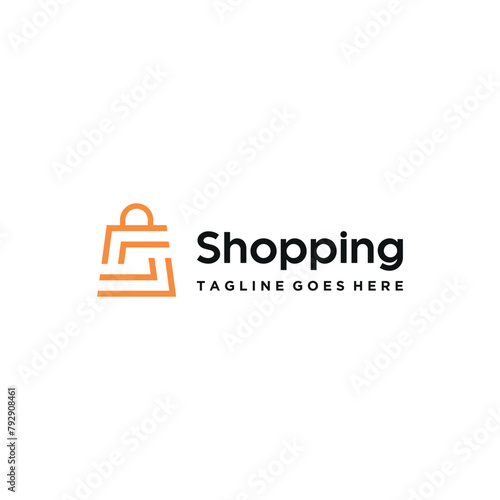 Initial Letter S with Shopping Bag For Business Brand Inspiration Logo Design