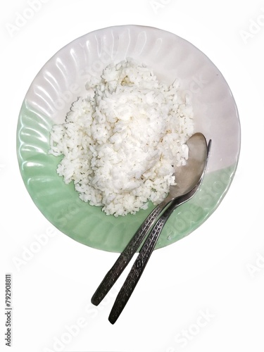 rice on a plate