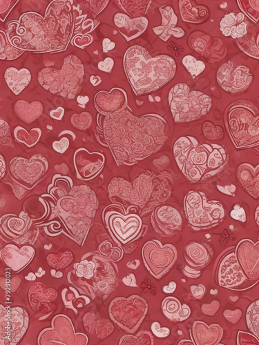 valentine seamless pattern. valentine digital paper. valentine book cover