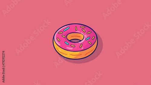 Business concept donut logo design