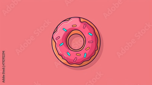 Business concept donut logo design