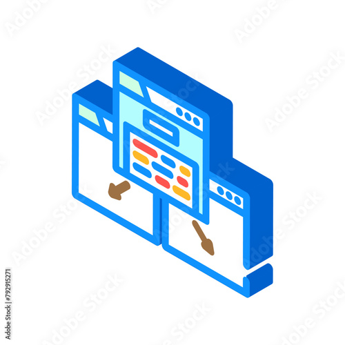 keyword cannibalization seo isometric icon vector. keyword cannibalization seo sign. isolated symbol illustration