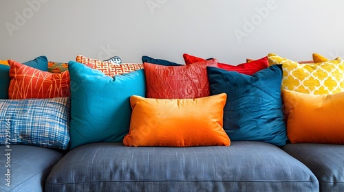 Minimalist Design A Plump and Inviting Cushion Arrangement photo