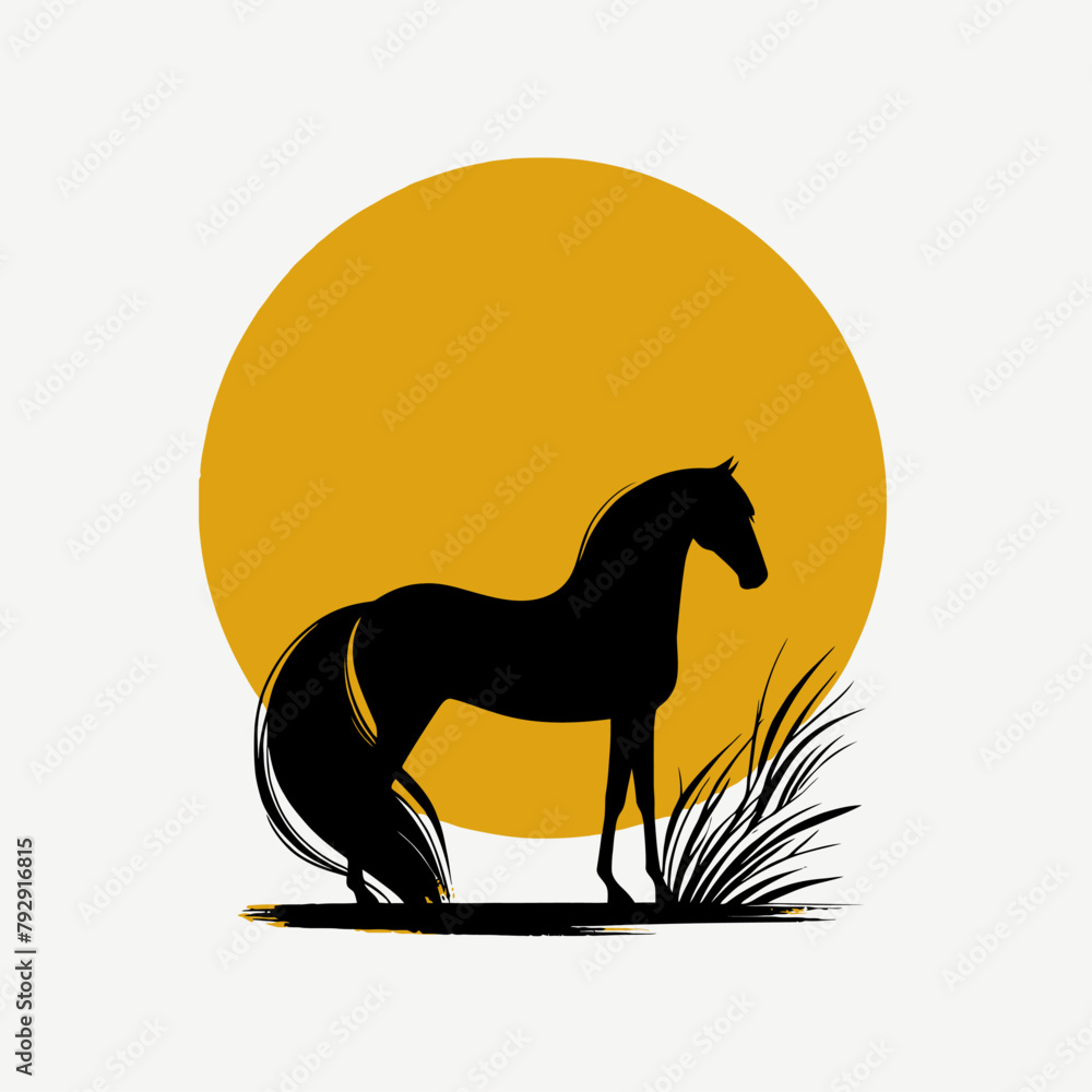 Fototapeta premium Horse animal Logo.