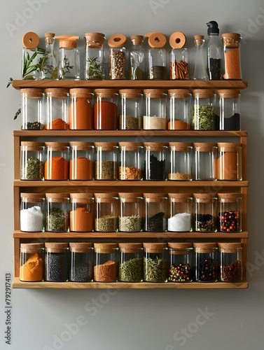 Minimalist Spice Rack Organization Easy Ingredient Access with ColorCoding