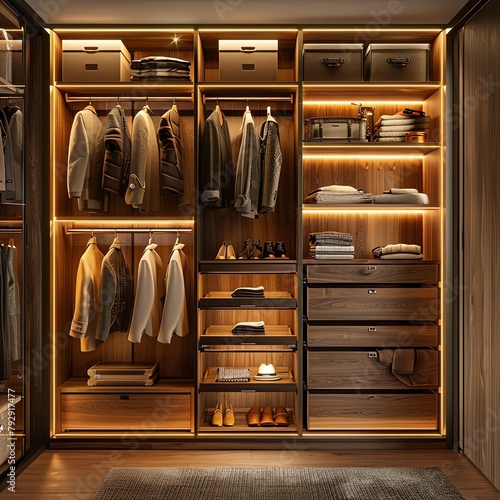 interior of a wardrobe