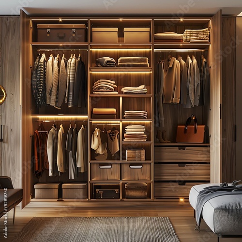 interior of a wardrobe