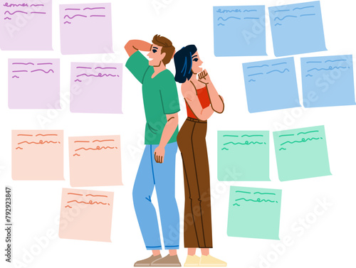 user empathy map website vector. experience research, persona journey, emotions needs user empathy map website character. people flat cartoon illustration